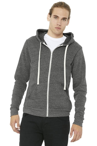 BC3909 SALE Bella+Canvas Unisex Triblend Sponge Fleece Full-Zip Hoodie