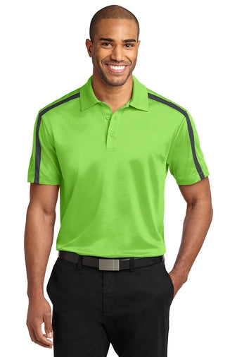 K547 Port Authority Silk Touch Performance Colorblock Stripe Polo