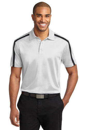 K547 Port Authority Silk Touch Performance Colorblock Stripe Polo
