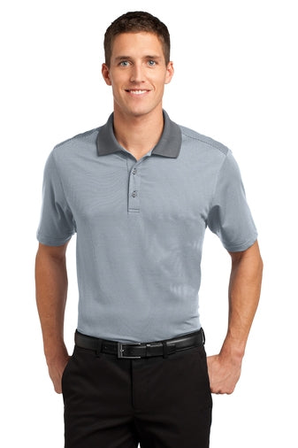 K558 Port Authority Fine Stripe Performance Polo