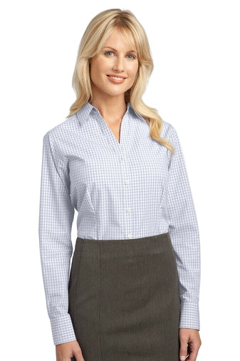 L639 Port Authority Ladies Plaid Pattern Easy Care Shirt