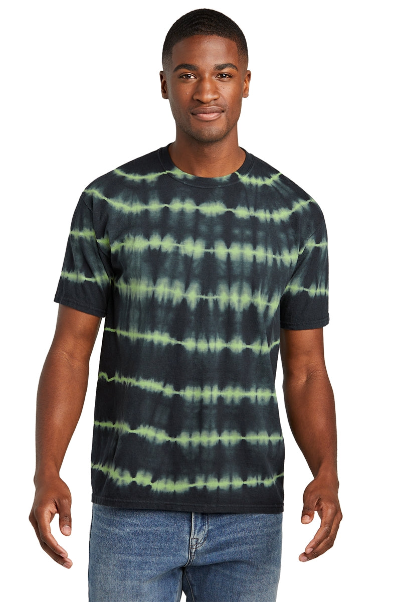 Port & Company Allover Stripe Tie-Dye Tee