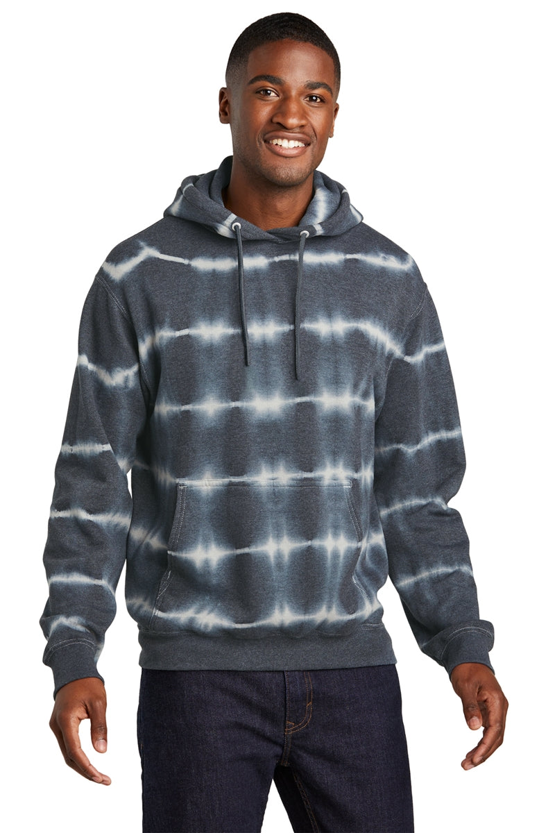 Port & Company Allover Stripe Tie-Dye Fleece