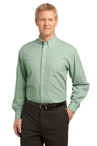 S639 Port Authority Plaid Pattern Easy Care Shirt