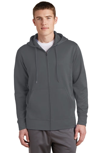 Sport-Tek Sport-Wick Fleece Full-Zip Hooded Jacket
