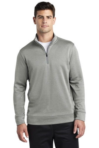 Sport-Tek PosiCharge Sport-Wick Heather Fleece 1/4-Zip Pullover
