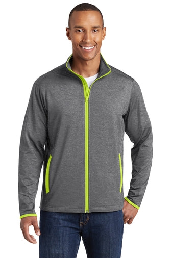 ST853 Sport-Tek Sport-Wick Stretch Contrast Full-Zip Jacket