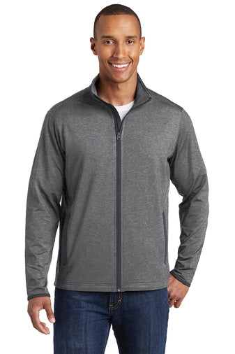 ST853 Sport-Tek Sport-Wick Stretch Contrast Full-Zip Jacket