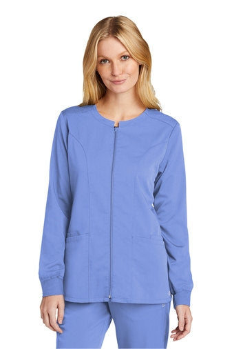 WonderWink Women's Premiere Flex Full-Zip Scrub Jacket