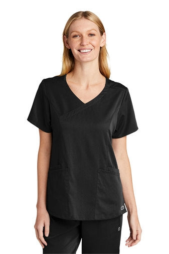 WonderWink Women's Premiere Flex Mock Wrap Top