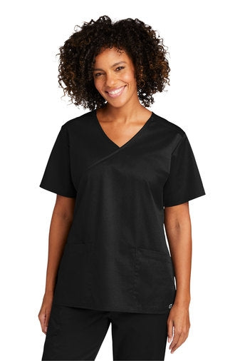 WonderWink Women's WorkFlex Mock Wrap Top