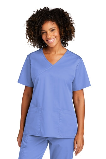 WonderWink Women's WorkFlex Mock Wrap Top