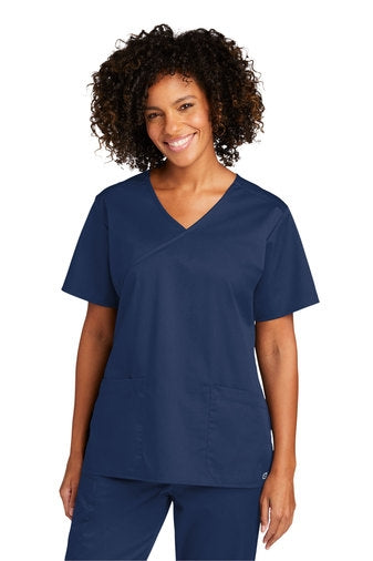 WonderWink Women's WorkFlex Mock Wrap Top