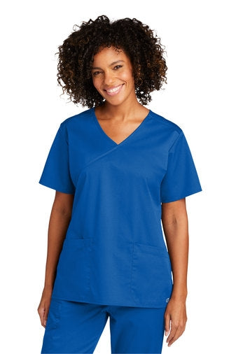 WonderWink Women's WorkFlex Mock Wrap Top