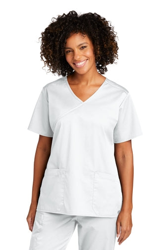 WonderWink Women's WorkFlex Mock Wrap Top