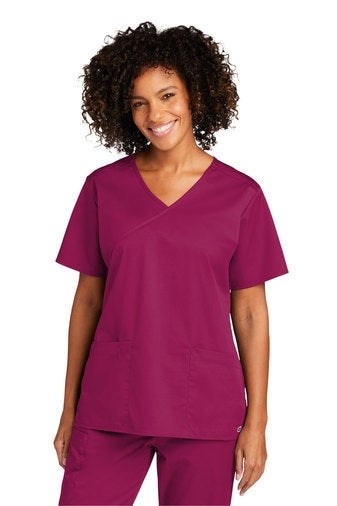 WonderWink Women's WorkFlex Mock Wrap Top