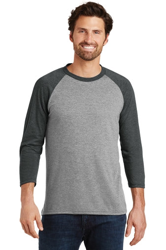 DM136 District Perfect Tri 3/4-Sleeve Raglan
