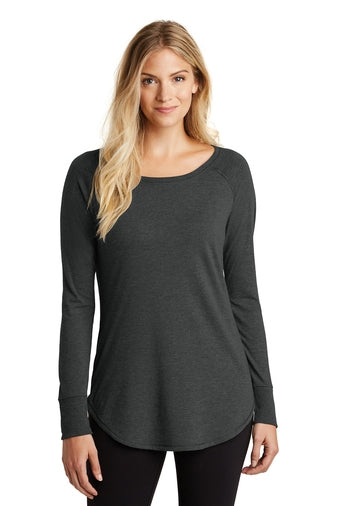 DT132L District Women's Perfect Tri Long Sleeve Tunic Tee