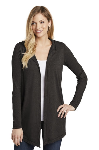 DT156 NEW District Womens Perfect Tri Hooded Cardigan