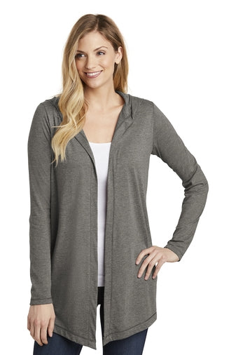 DT156 NEW District Womens Perfect Tri Hooded Cardigan