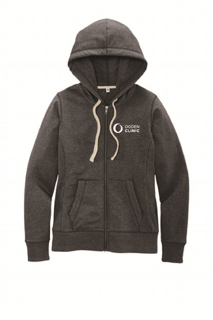 District Women's Felt Logo Re-Fleece Full-Zip Hoodie