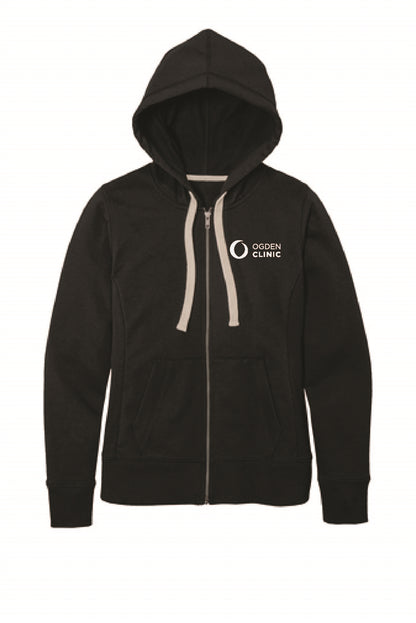 District Women's Felt Logo Re-Fleece Full-Zip Hoodie