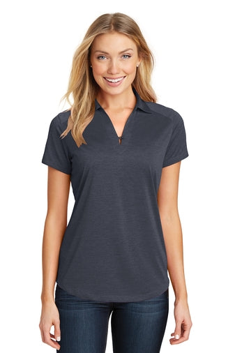 L574 Port Authority Ladies Digi Heather Performance Polo