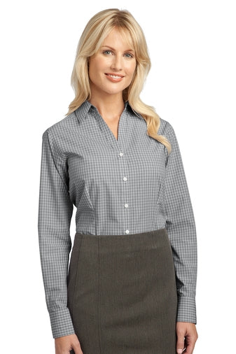 L639 Port Authority Ladies Plaid Pattern Easy Care Shirt