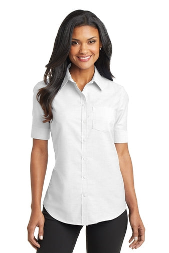 Port Authority Ladies Short Sleeve Oxford Shirt