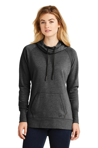 LNEA510 New Era Ladies Tri-Blend Fleece Pullover Hoodie
