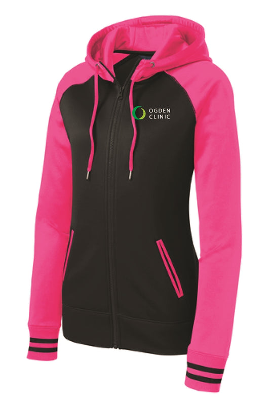 Ladies Varsity Full Zip Sweatshirt