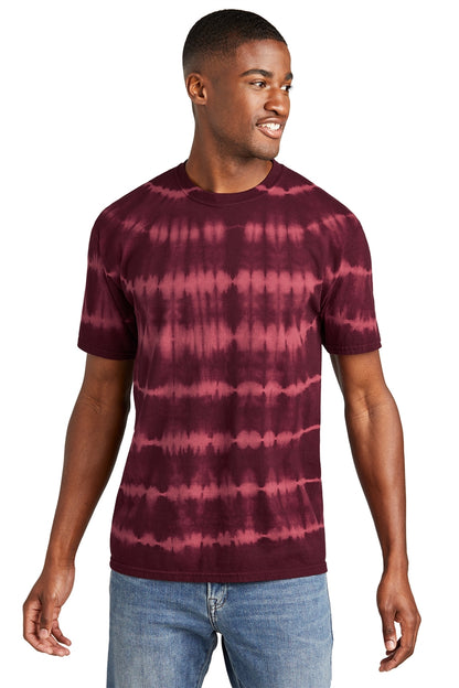 Port & Company Allover Stripe Tie-Dye Tee