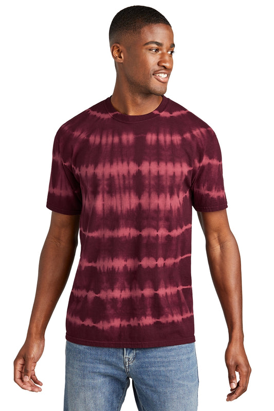 Port & Company Allover Stripe Tie-Dye Tee