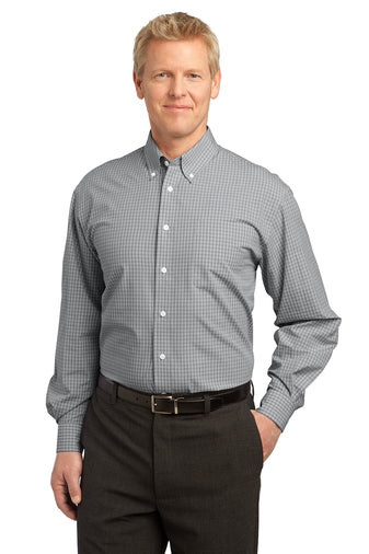 S639 Port Authority Plaid Pattern Easy Care Shirt
