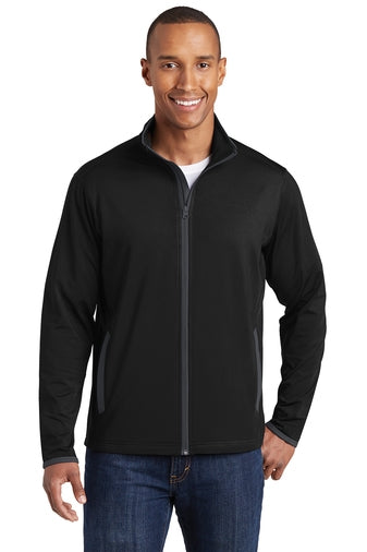 ST853 Sport-Tek Sport-Wick Stretch Contrast Full-Zip Jacket